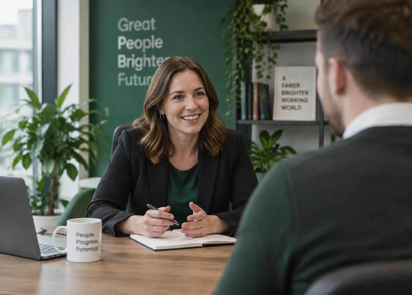 A Pimsman consultant interviewing a candidate