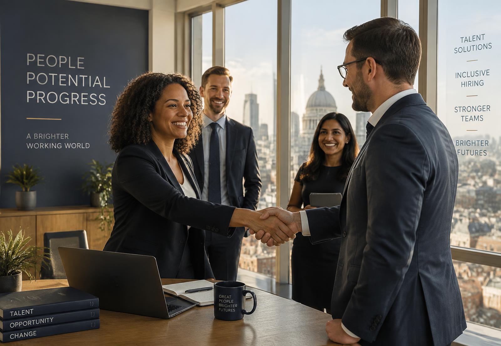 Pimsman consultants meeting a client in a London office
